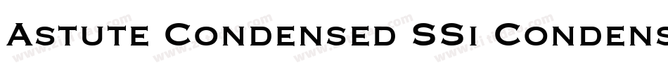 Astute Condensed SSi Condensed字体转换